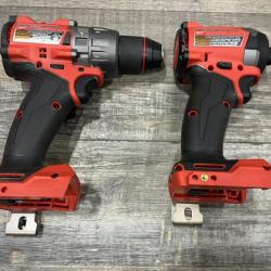 AS-IS Milwaukee FUEL 18V Lithium-Ion Brushless Cordless Hammer Drill and Impact Driver Combo Kit
