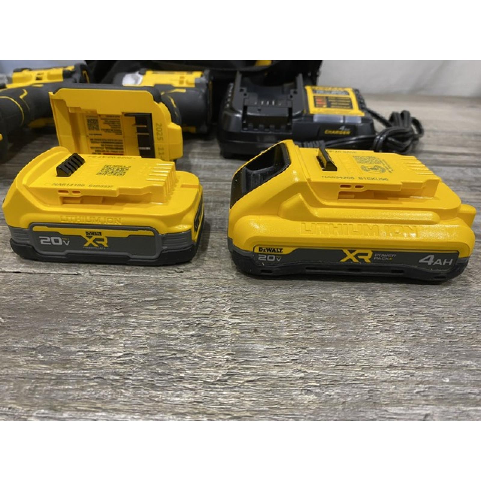 AS-IS DEWALT 20V XR Lithium-Ion Cordless 2-Tool Combo Kit
