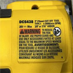 AS-IS DEWALT 20V XR Cordless 3 in. Cut-Off Tool (Tool Only)