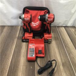 AS-IS Milwaukee 18V Lithium-Ion Brushless Cordless Compact Drill/Impact Combo Kit