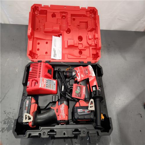 AS-IS- Milwaukee FUEL 18V Lithium-Ion Brushless Cordless Hammer Drill and Impact Driver Combo Kit