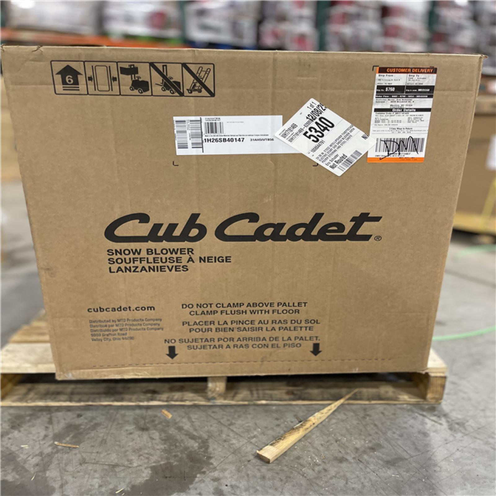 DALLAS LOCATION - Cub Cadet 2X 28 in. 272cc IntelliPower Two-Stage Electric Start Gas Snow Blower with Power Steering and Steel Chute