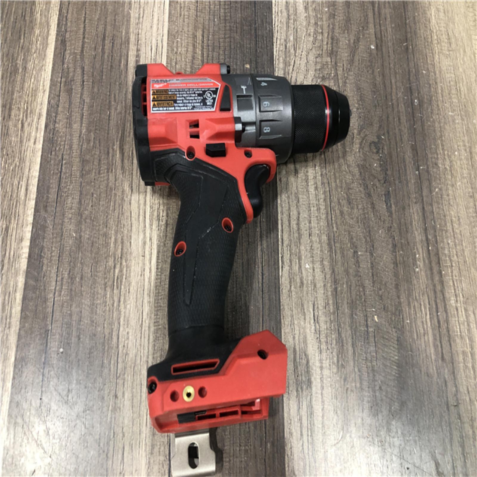AS-IS Milwaukee FUEL 18V Lithium-Ion Brushless Cordless 1/2 in. Hammer Drill/Driver (Tool-Only)