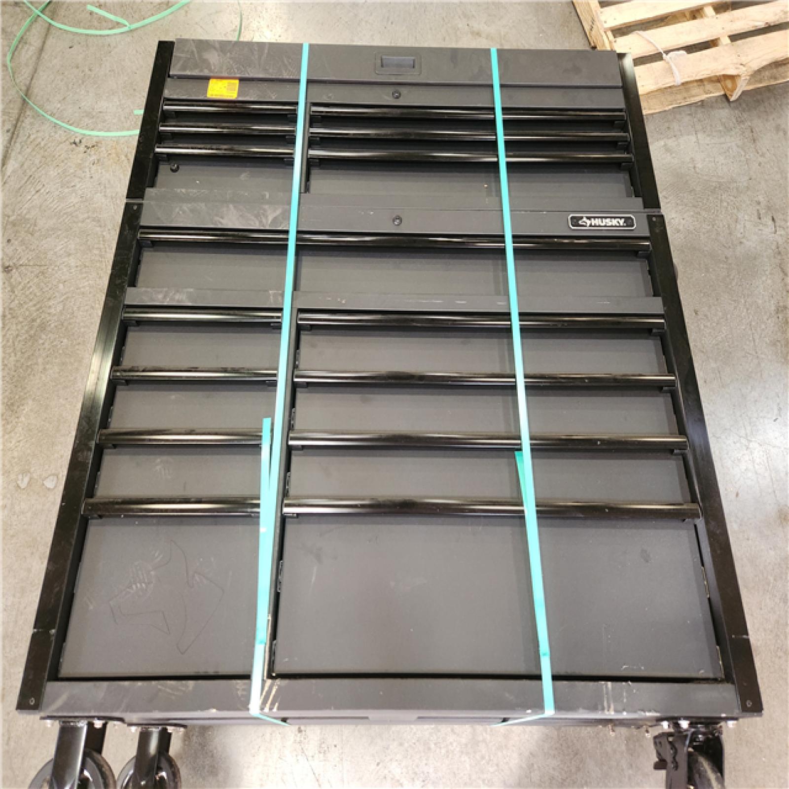 Phoenix AS-IS Husky Tool Storage 52 in. W x 20 in. D Heavy Duty Rolling Tool Chest Combo in Matte Black