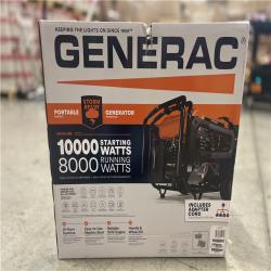 DALLAS LOCATION- GENERAC 10000 / 8000-Watt Portable Generator