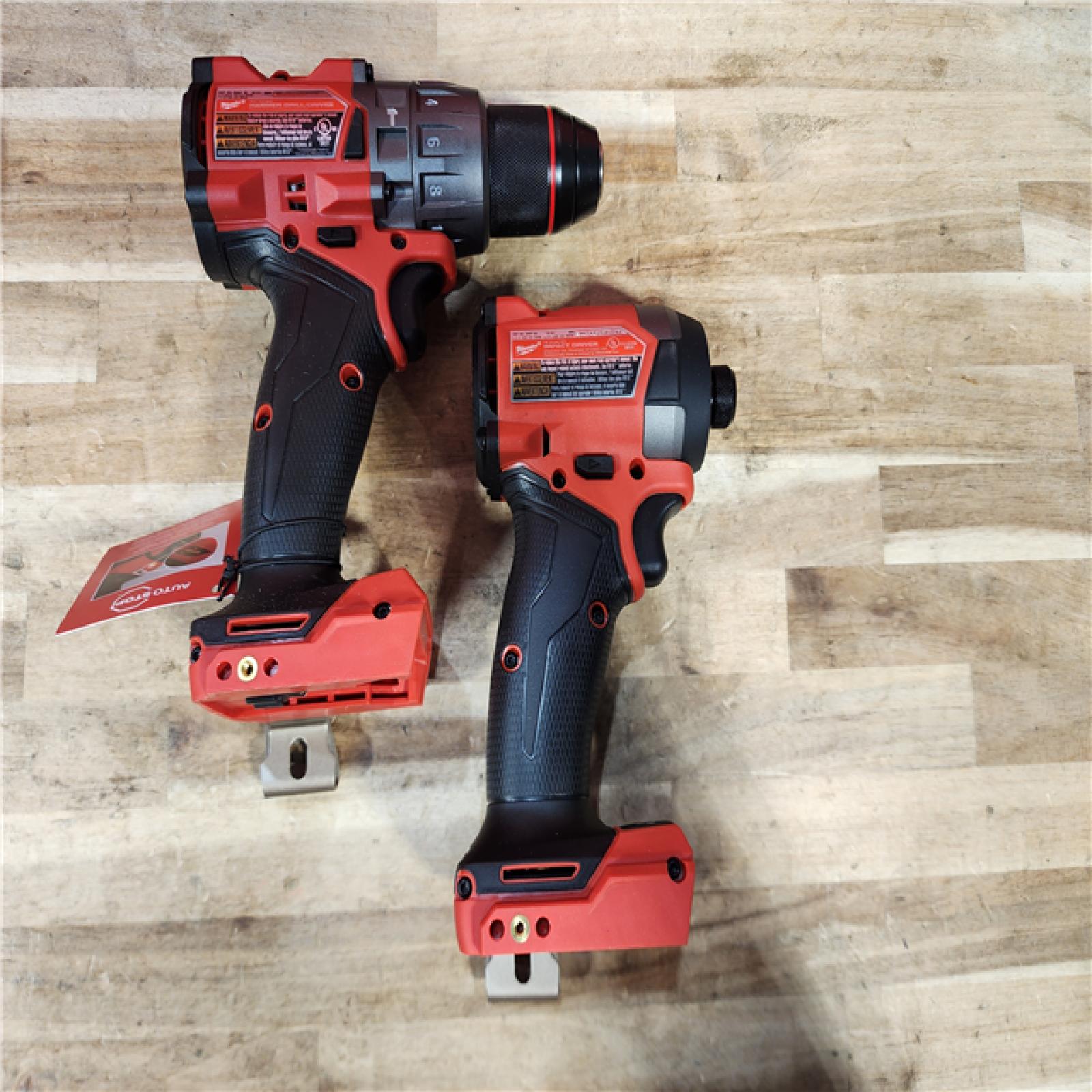 HOUSTON LOCATION - AS-IS (APPEARS LIKE NEW) Milwaukee FUEL 18V Lithium-Ion Brushless Cordless Hammer Drill and Impact Driver Combo Kit