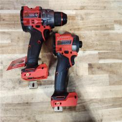 HOUSTON LOCATION - AS-IS (APPEARS LIKE NEW) Milwaukee FUEL 18V Lithium-Ion Brushless Cordless Hammer Drill and Impact Driver Combo Kit