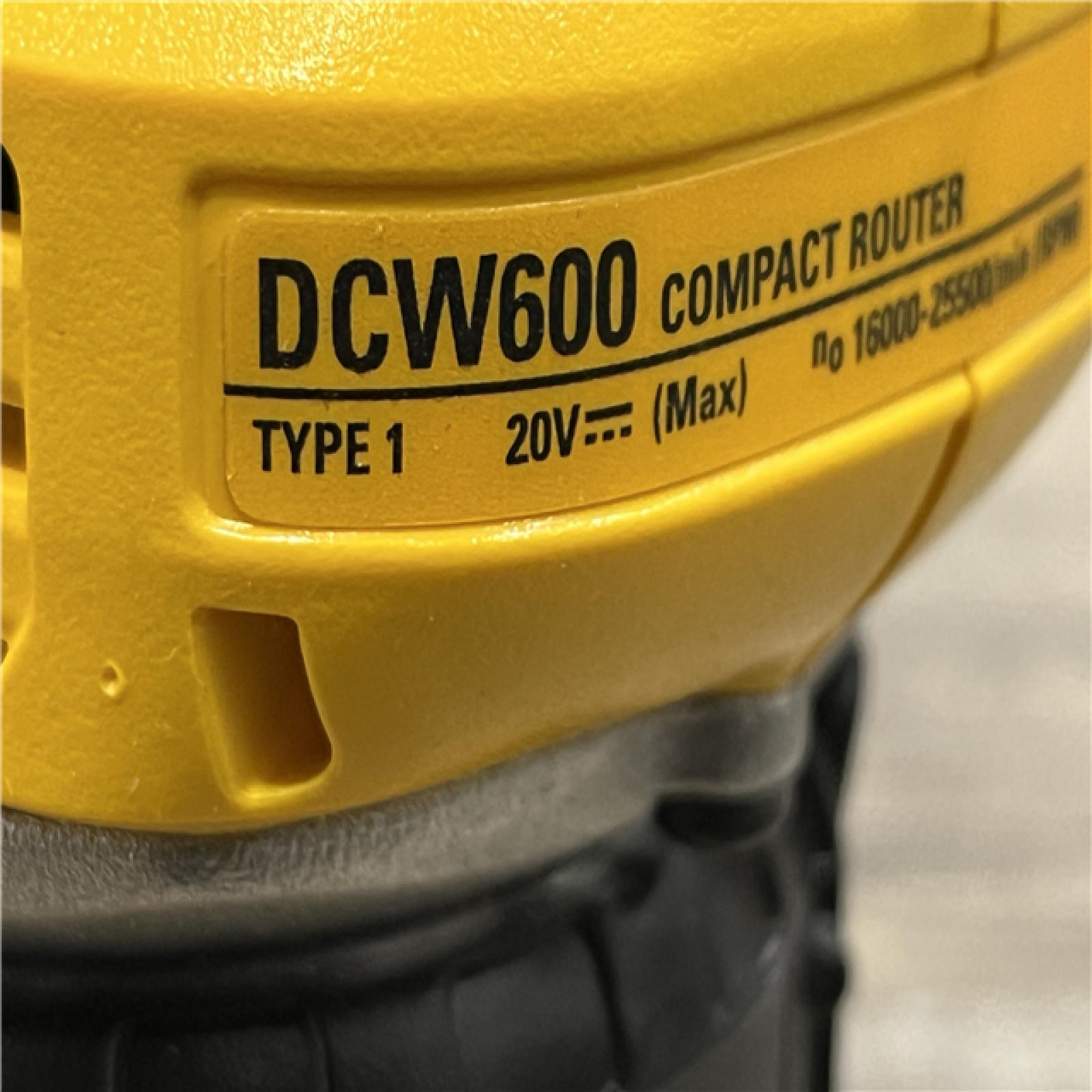 AS-IS DEWALT 20V MAX XR Cordless Brushless Fixed Base Compact Router (Tool Only)