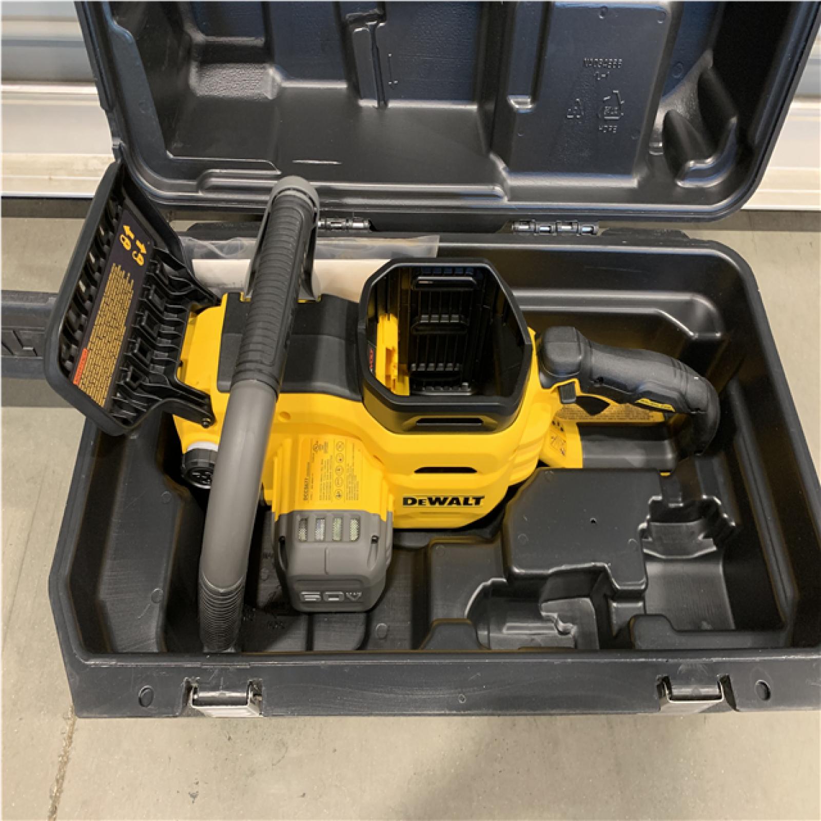 AS-IS DEWALT FLEXVOLT 60-Volt MAX 20 in. Brushless Cordless Battery Powered Chainsaw and Case (Tool with Case Only)
