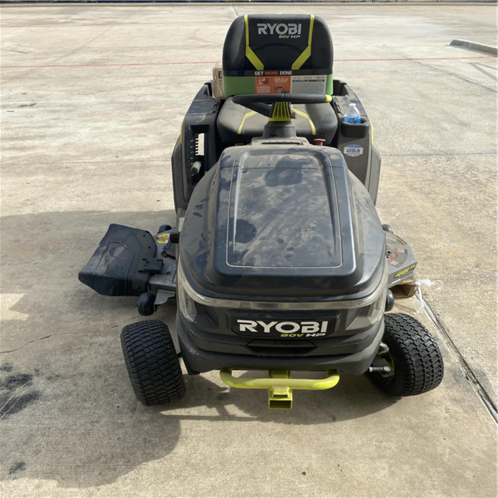 Houston Location AS IS - Outdoor Power Equipment RYOBI 46 Inch Riding Mower