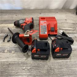 AS-IS Milwaukee FUEL 18V Lithium-Ion Brushless Cordless 1/2 in. Hammer Drill Driver Kit