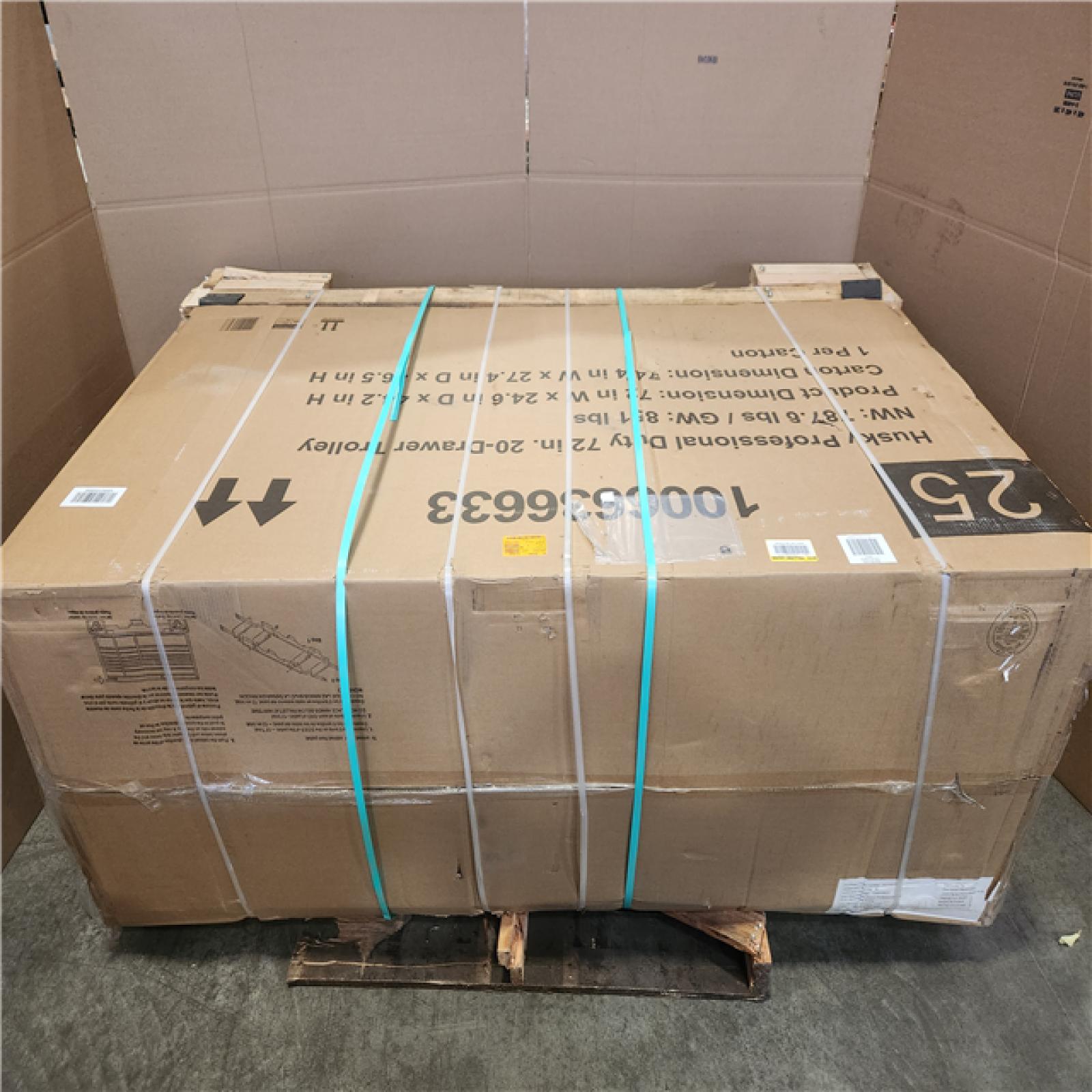 Phoenix NEW Husky Tool Storage 72 in. W x 25 in. D Professional Duty Black Mobile Workbench Cabinet with Stainless Steel Top (SEALED)