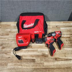 HOUSTON LOCATION - AS - IS Milwaukee FUEL 12-Volt Lithium-Ion Brushless Cordless Hammer Drill and Impact Driver Combo Kit