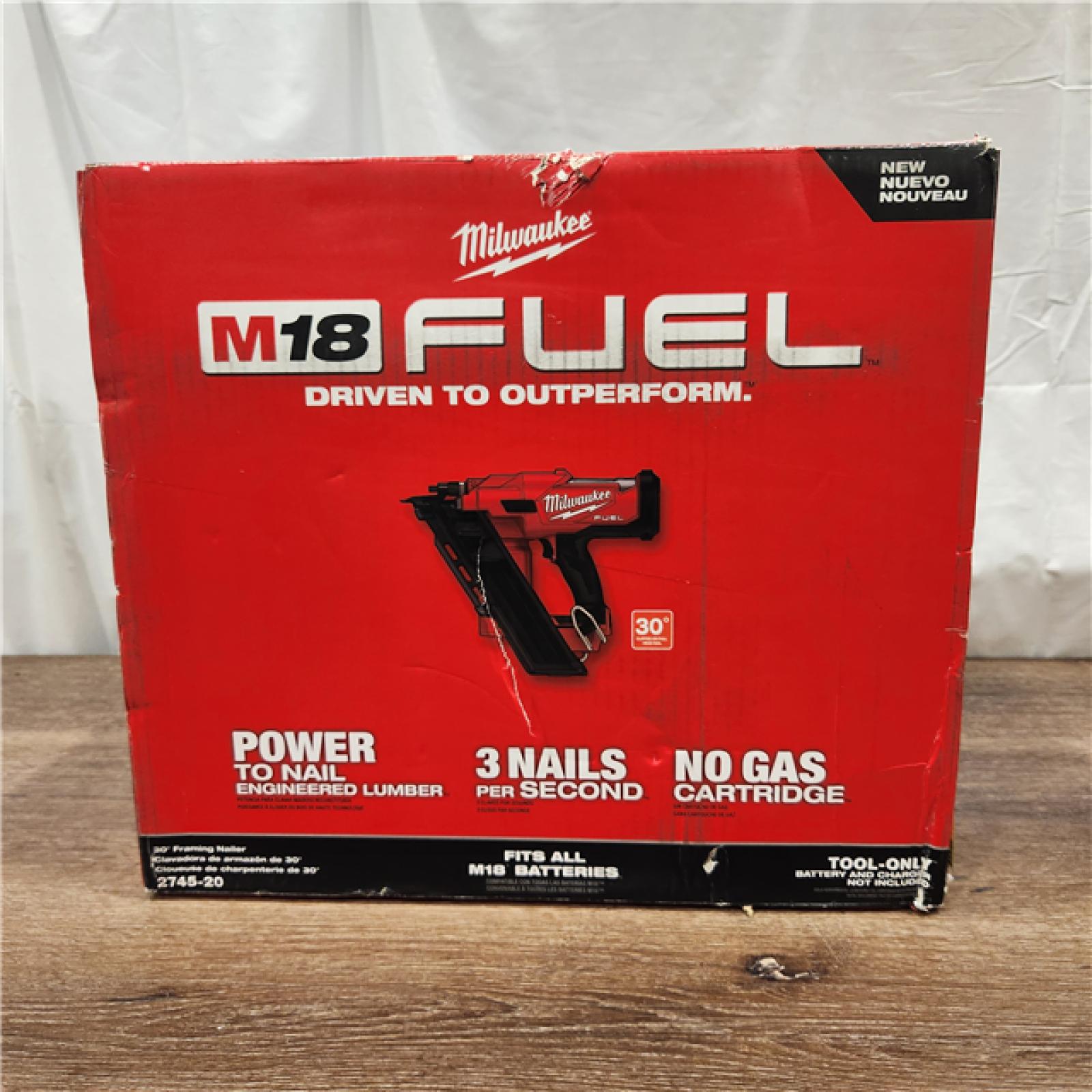 AS-IS M18 FUEL 3-1/2 in. 18-Volt 30-Degree Lithium-Ion Brushless Cordless Framing Nailer (Tool-Only)