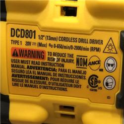 AS-IS DEWALT 20V XR Lithium-Ion Cordless Brushless 1/2 in. Drill/Driver Kit