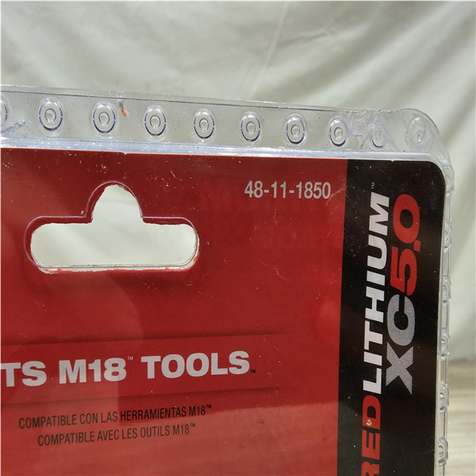 LIKE NEW! Milwaukee 18-Volt 5.0 Ah Lithium-Ion XC Extended Capacity Battery Pack