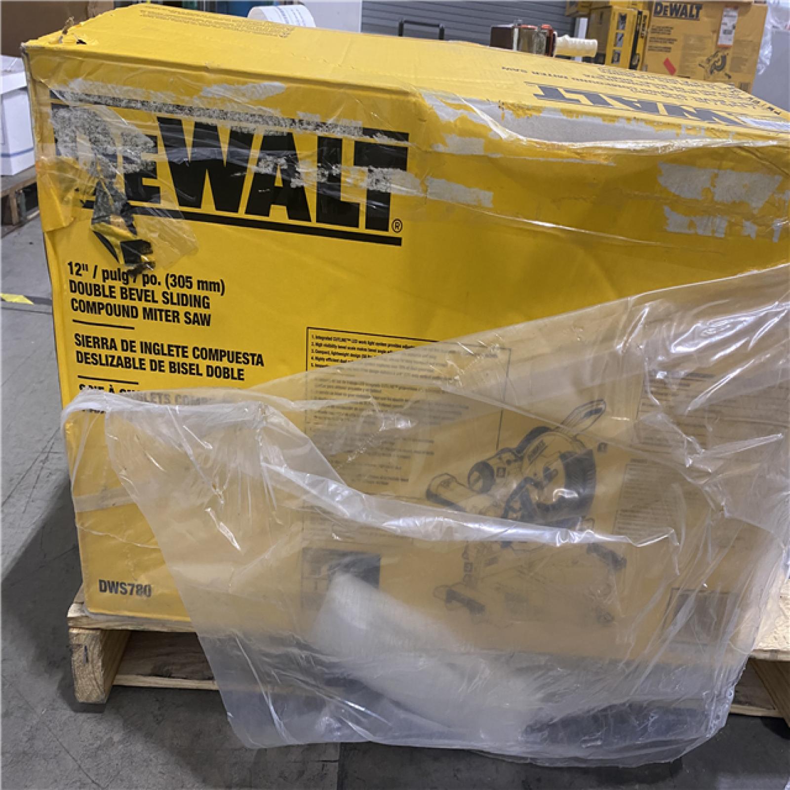 Dallas Location - As-Is DEWALT 15 Amp Corded 12 in. Double Bevel Sliding Compound Miter Saw
