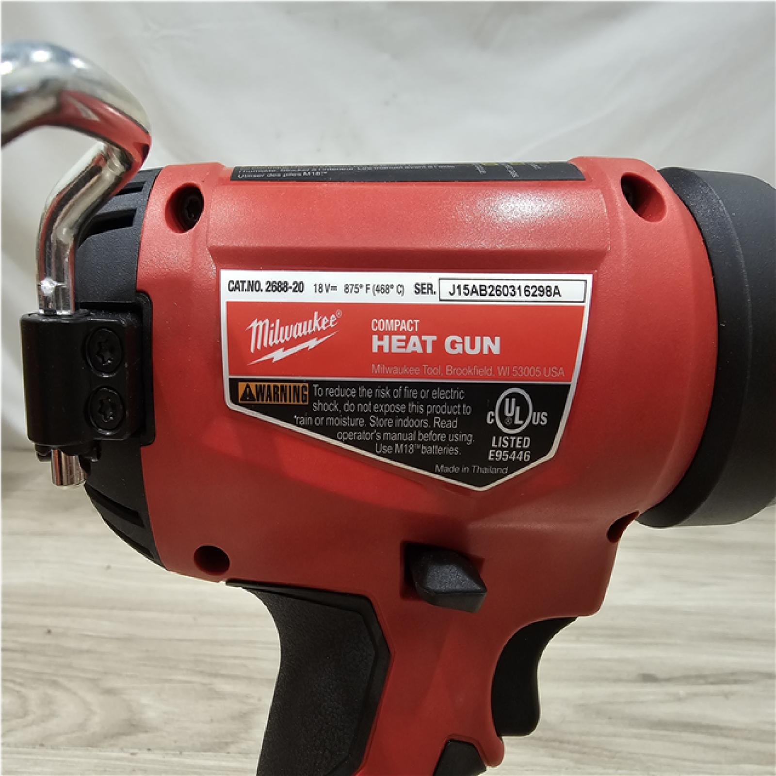 AS-IS Milwaukee 18V Lithium-Ion Cordless Compact Heat Gun (Tool-Only)