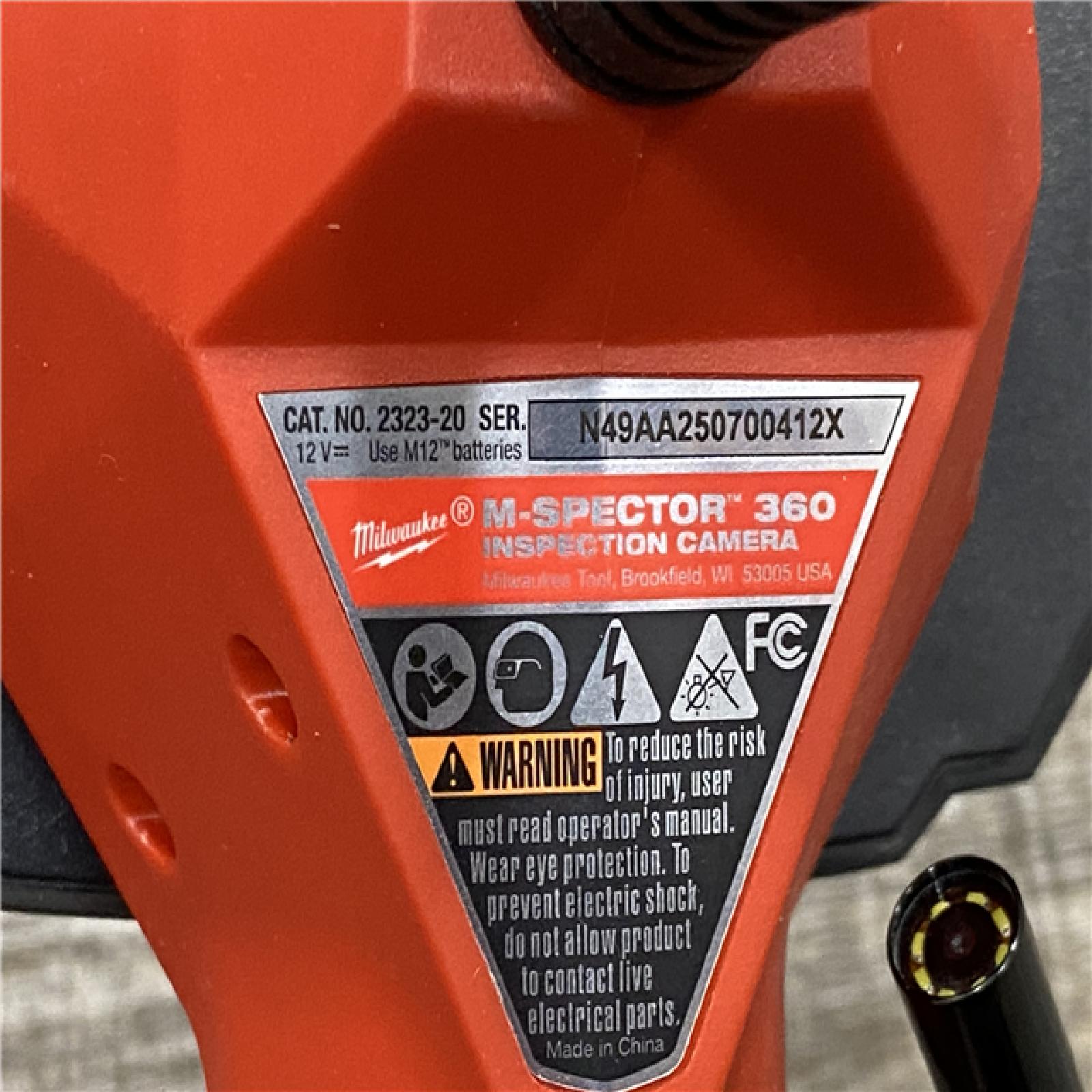 AS-IS Milwaukee 12V Lithium-Ion Cordless M-SPECTOR 360-Degree 4 ft. Inspection Camera Kit