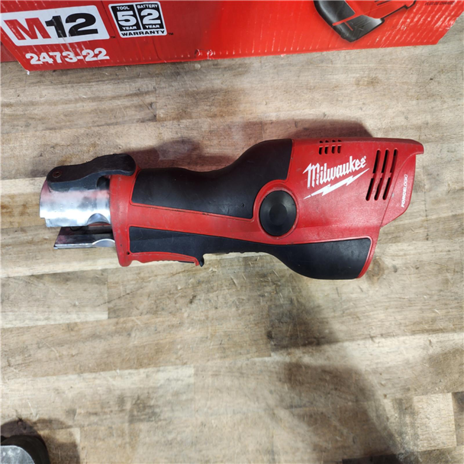 HOUSTON LOCATION - AS-IS MILWAUKEE 12-Volt Lithium-Ion Force Logic Cordless Press Tool Kit