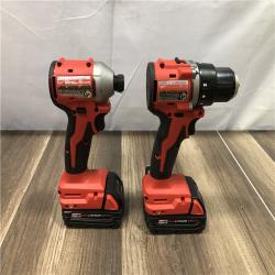 AS-IS Milwaukee 18V Lithium-Ion Brushless Cordless Compact Drill/Impact Combo Kit