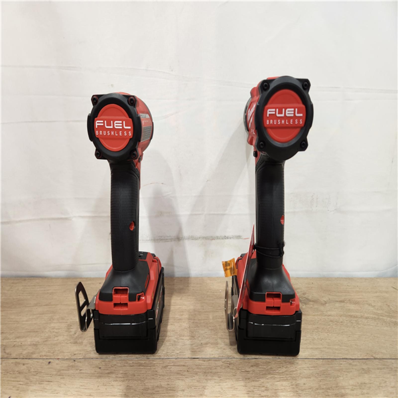 AS-IS- Milwaukee FUEL 18V Lithium-Ion Brushless Cordless Hammer Drill and Impact Driver Combo Kit