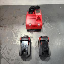 AS-IS- Milwaukee M18 18-Volt Lithium-Ion XC Starter Kit with Two 5.0Ah Batteries and Charger