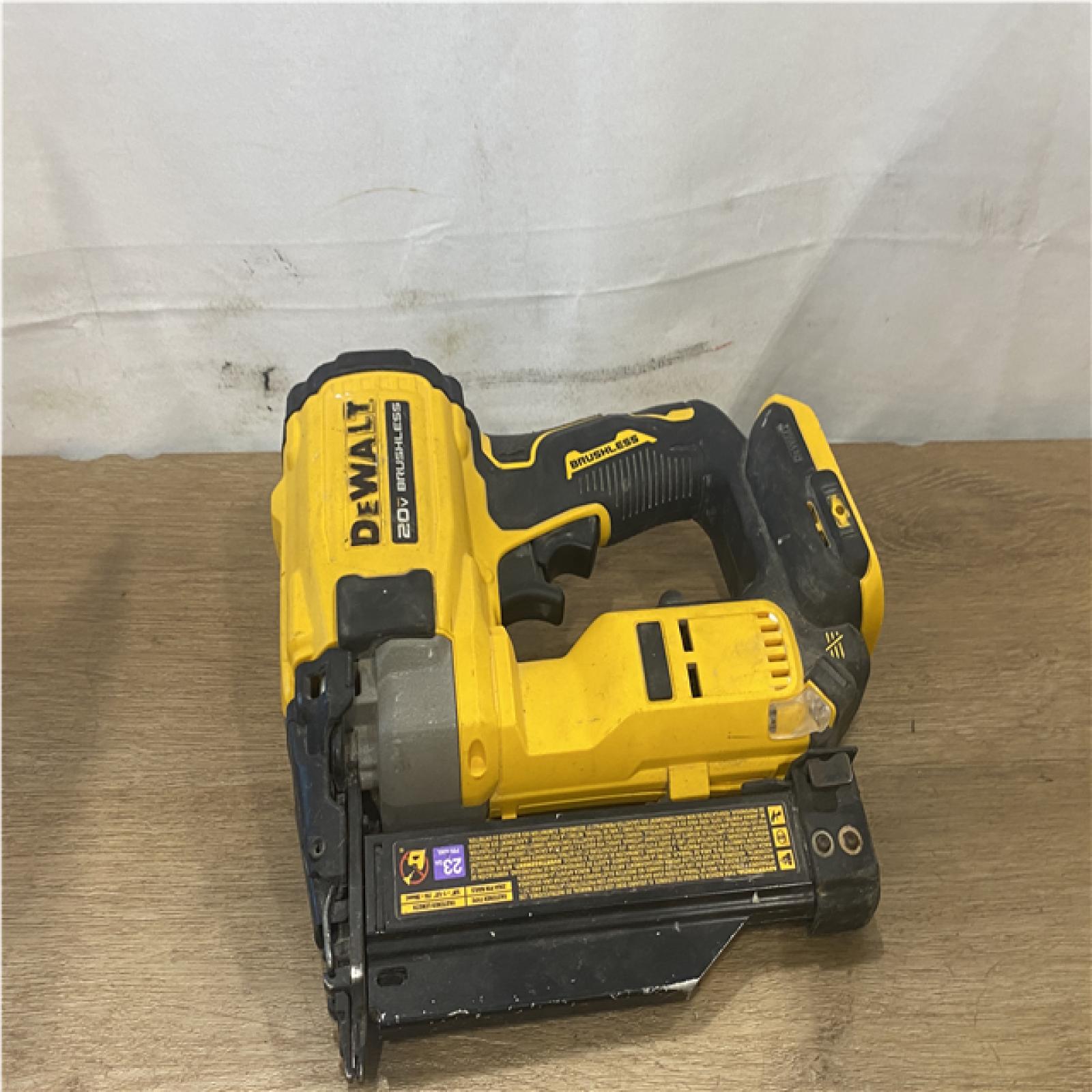 AS-IS DEWALT ATOMIC 20V MAX Lithium Ion Cordless 23 Gauge Pin Nailer (Tool Only)