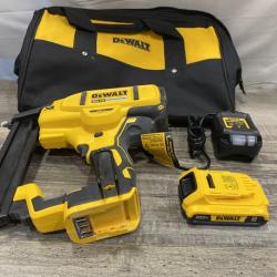 AS-IS DEWALT 20V MAX XR Lithium-Ion Cordless 18-Gauge Narrow Crown Stapler Kit