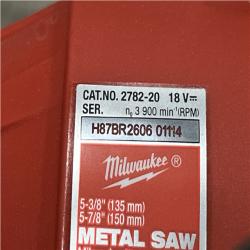 AS-IS Milwaukee  FUEL 18V Lithium-Ion Brushless Cordless Metal Cutting 5-3/8 in. Circular Saw (Tool-Only)