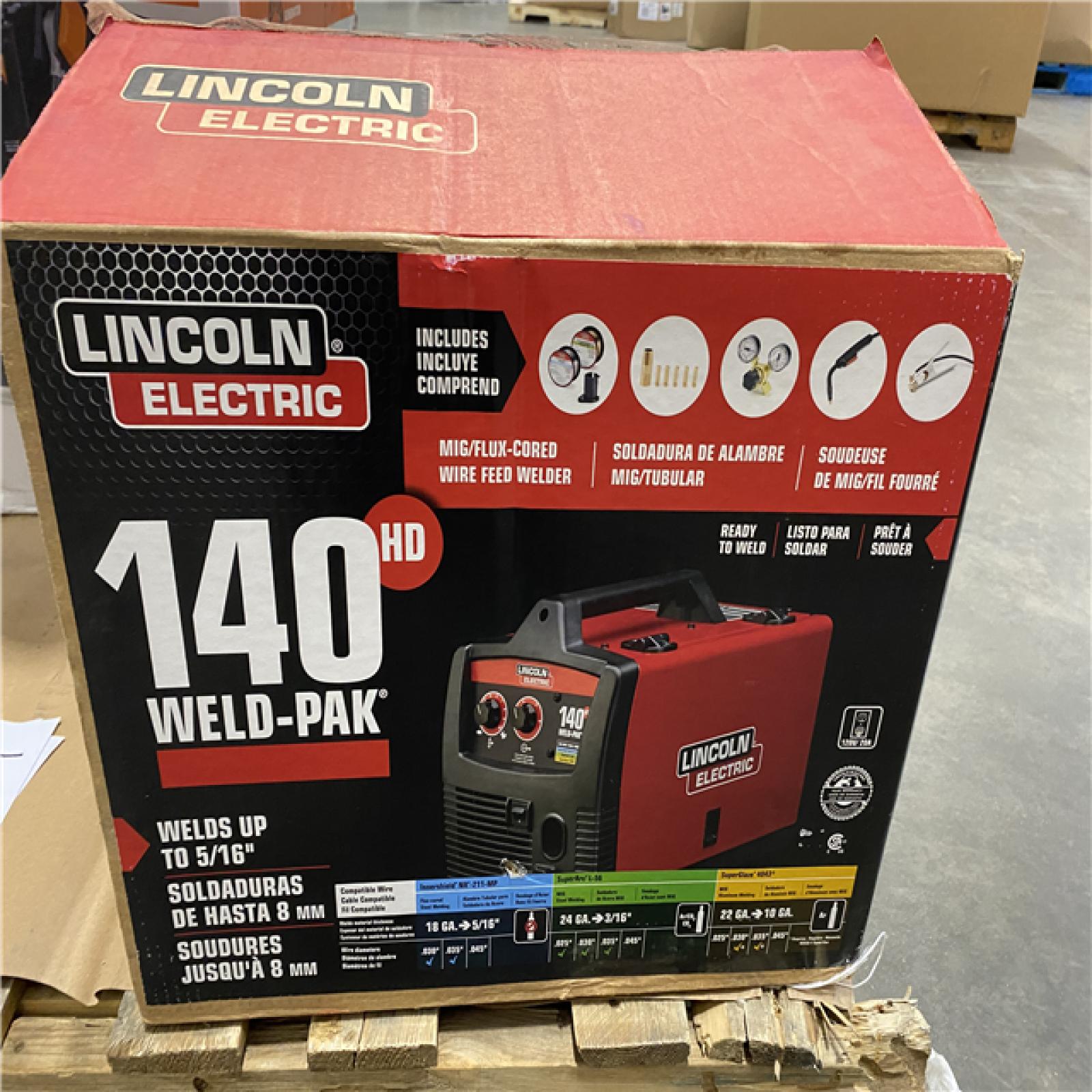 Dallas Location - As-Is Lincoln Electric Weld-Pak 140 Amp MIG Welder