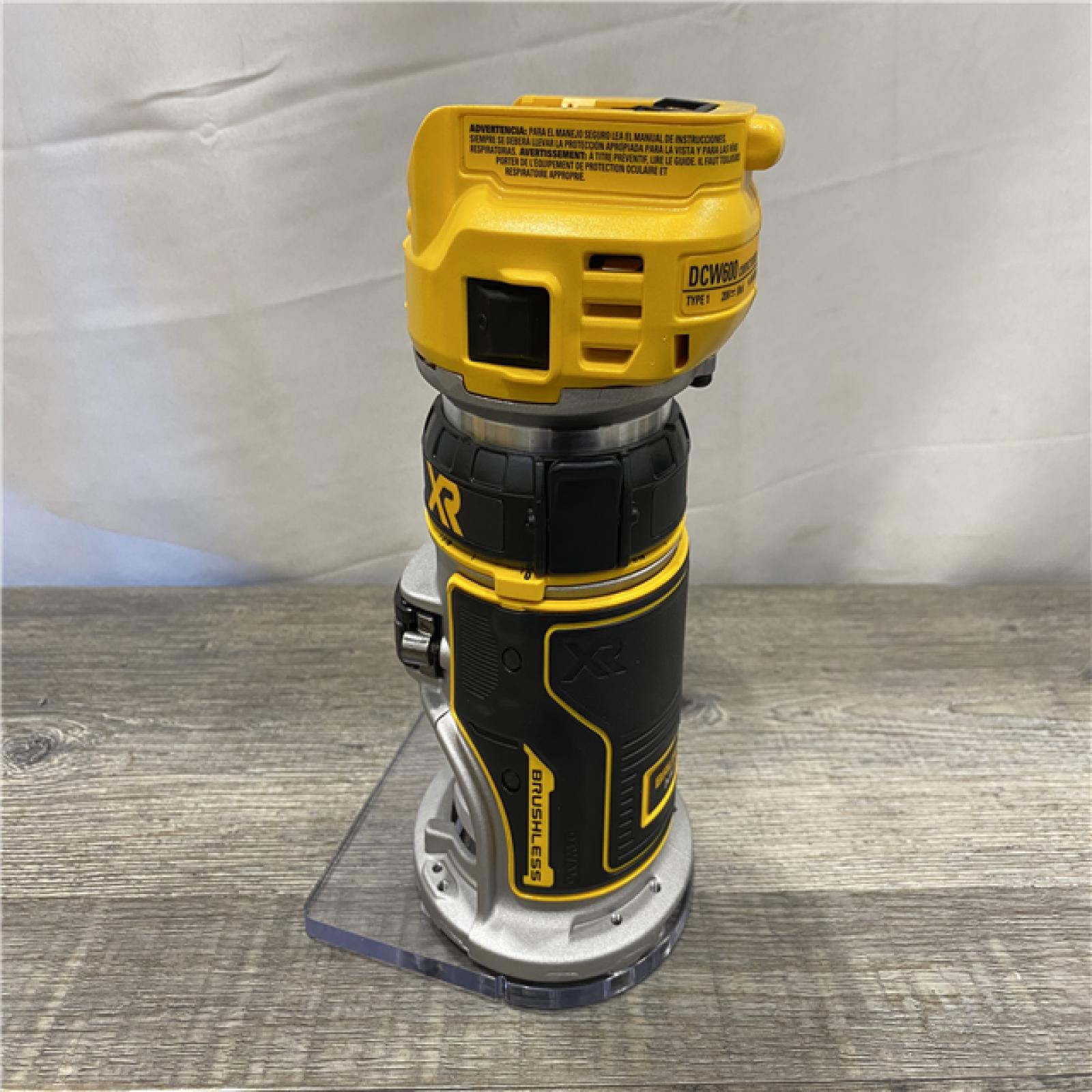 AS-IS DEWALT 20V MAX XR Cordless Brushless Fixed Base Compact Router (Tool Only)