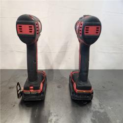 AS-IS- Milwaukee 18V Lithium-Ion Cordless Drill Driver/Impact Driver Combo Kit