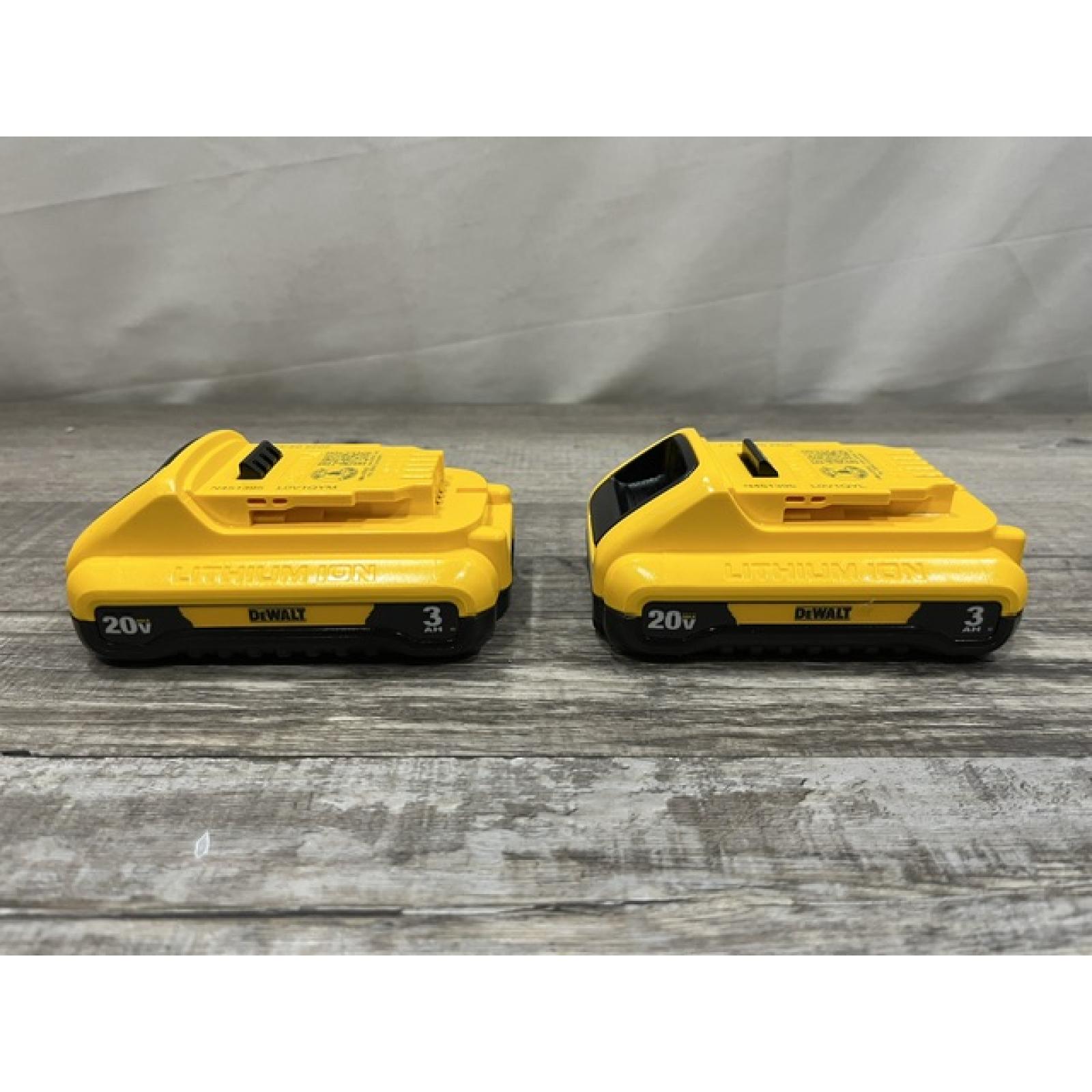 AS-IS DEWALT 20V MAX Compact Lithium-Ion 3.0Ah Battery Pack (2 Pack)