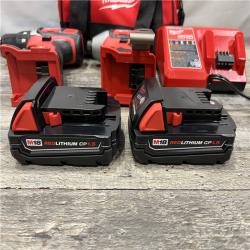 AS-IS Milwaukee 18V Lithium-Ion Cordless Drill Driver/Impact Driver Combo Kit