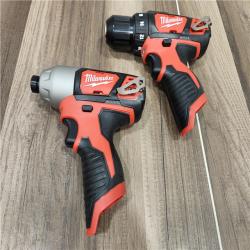 AS-IS Milwaukee 3497-22 12V Brushless Hammer Drill and Impact Driver Combo Kit