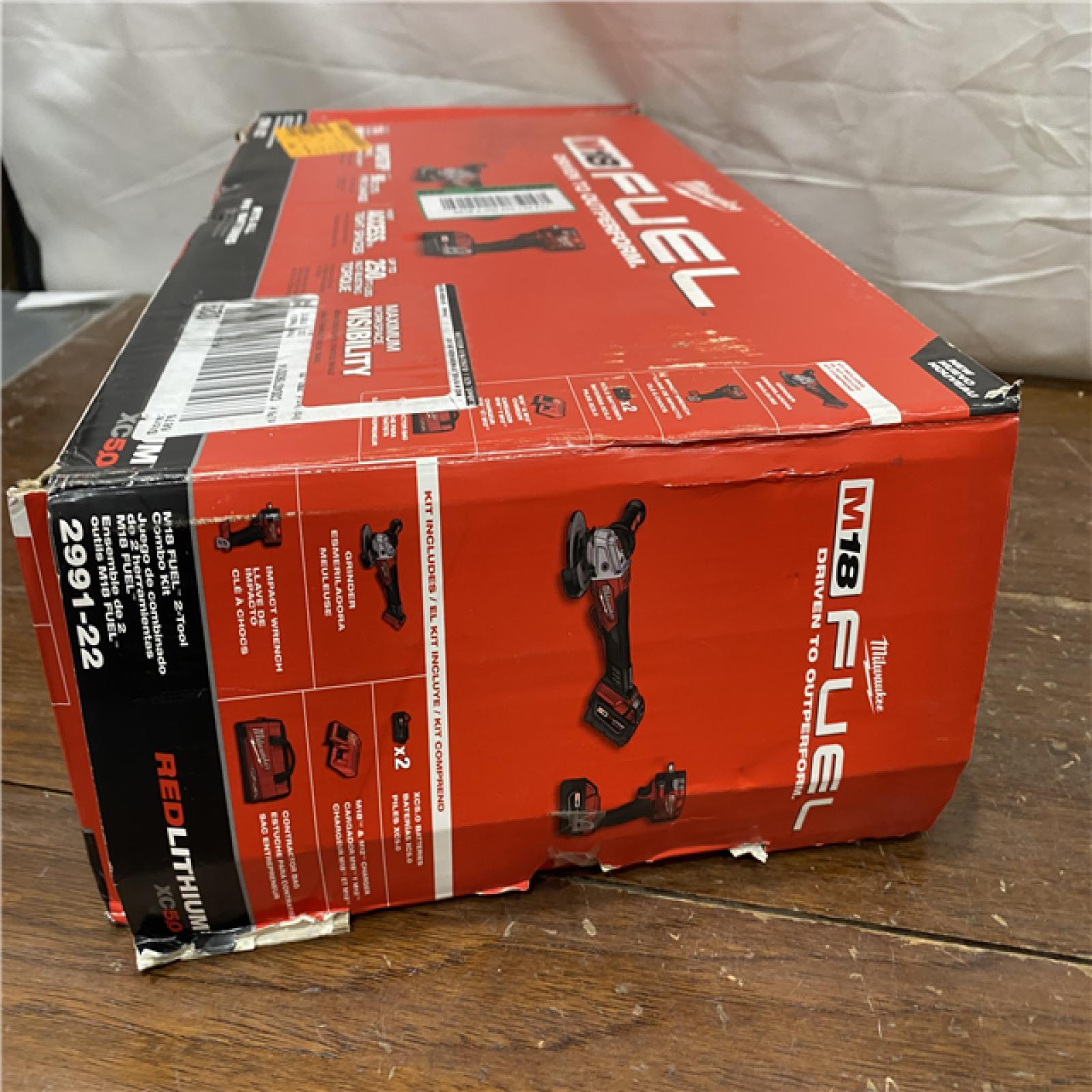 NEW M18 FUEL 18V Lithium-Ion Brushless Cordless Grinder & 3/8 in. Impact Wrench Combo Kit (2-Tool) W/ Two 5Ah Batteries