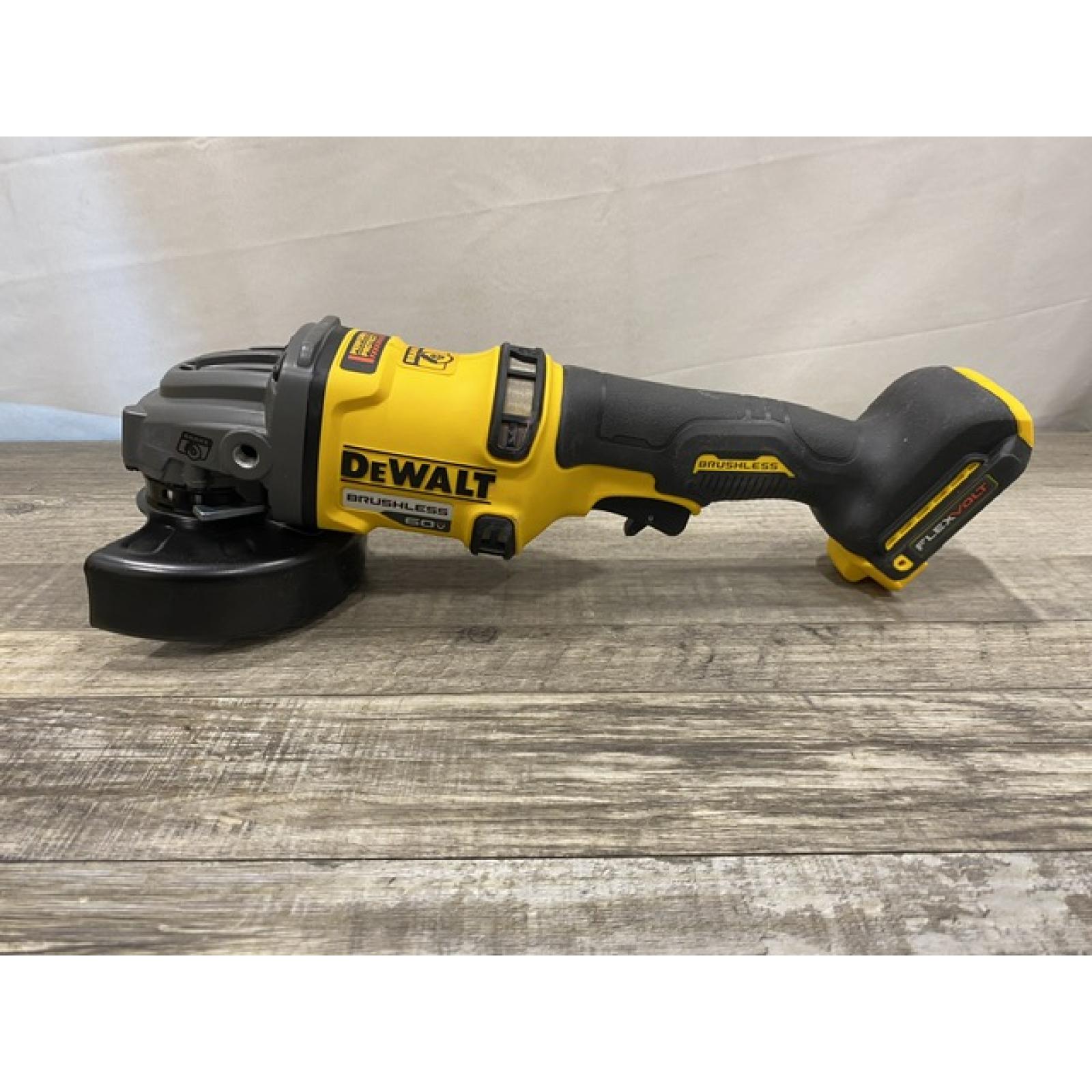 AS-IS DEWALT FLEXVOLT 60V MAX Cordless Brushless 4.5 in. to 6 in. Small Angle Grinder with Kickback Brake (Tool Only)