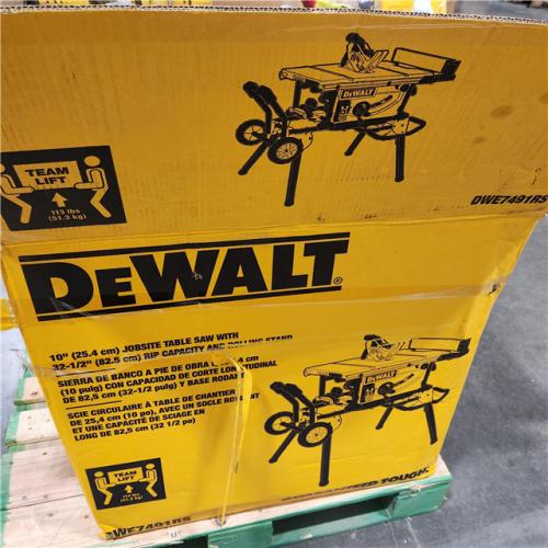 As-Is- DEWALT 10 in. 15 Amp 120V Site-Pro Compact Jobsite Table Saw