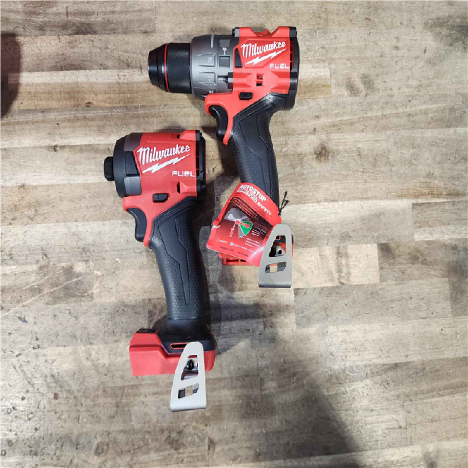 HOUSTON LOCATION - AS-IS (APPEARS LIKE NEW) Milwaukee FUEL 18V Lithium-Ion Brushless Cordless Hammer Drill and Impact Driver Combo Kit