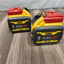 AS-IS  DEWALT FLEXVOLT 20-Volt /60-Volt MAX Lithium-Ion 9.0Ah Battery (2-Pack)