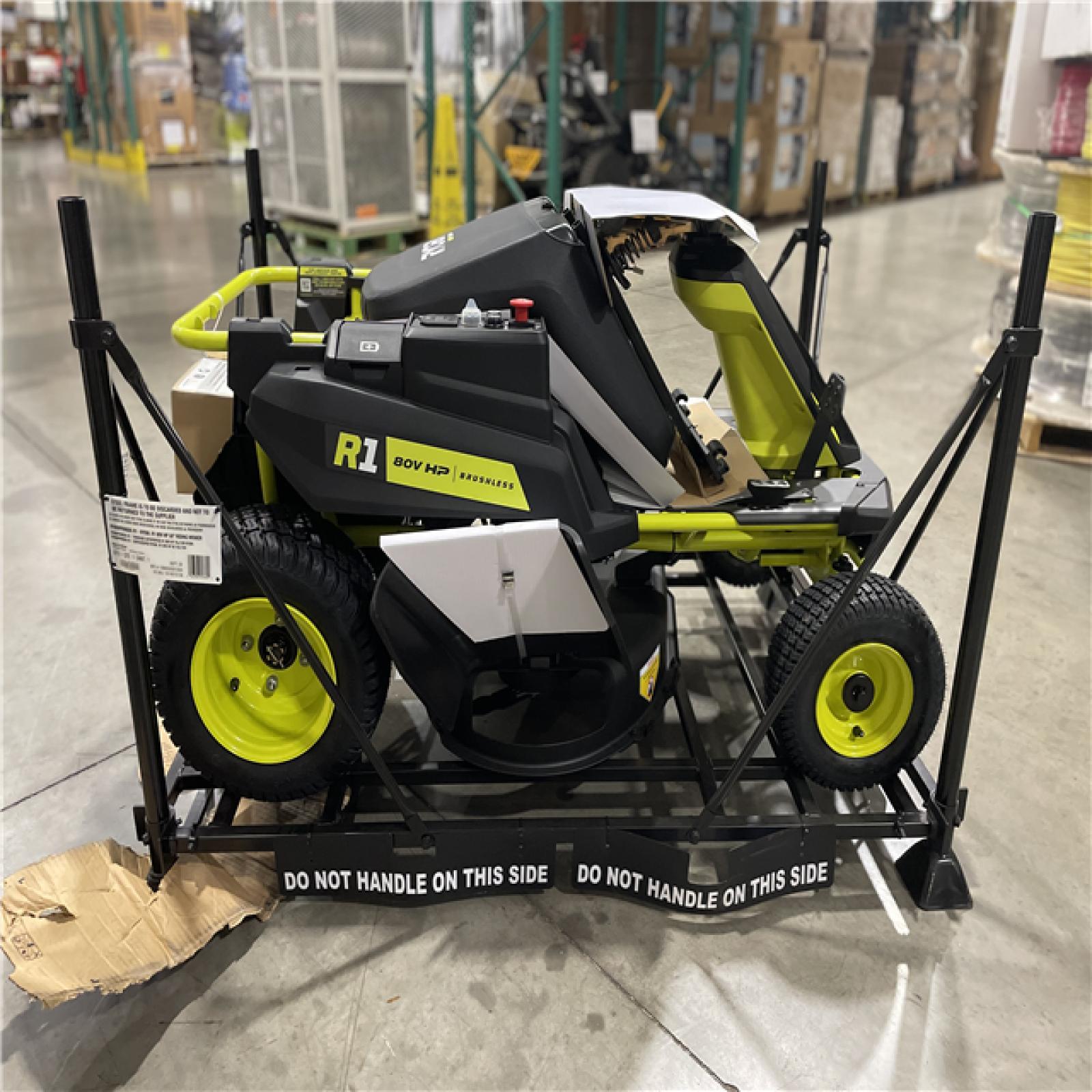 DALLAS LOCATION- RYOBI R1 80V HP Cordless Electric 30 in. Riding Lawn Mower