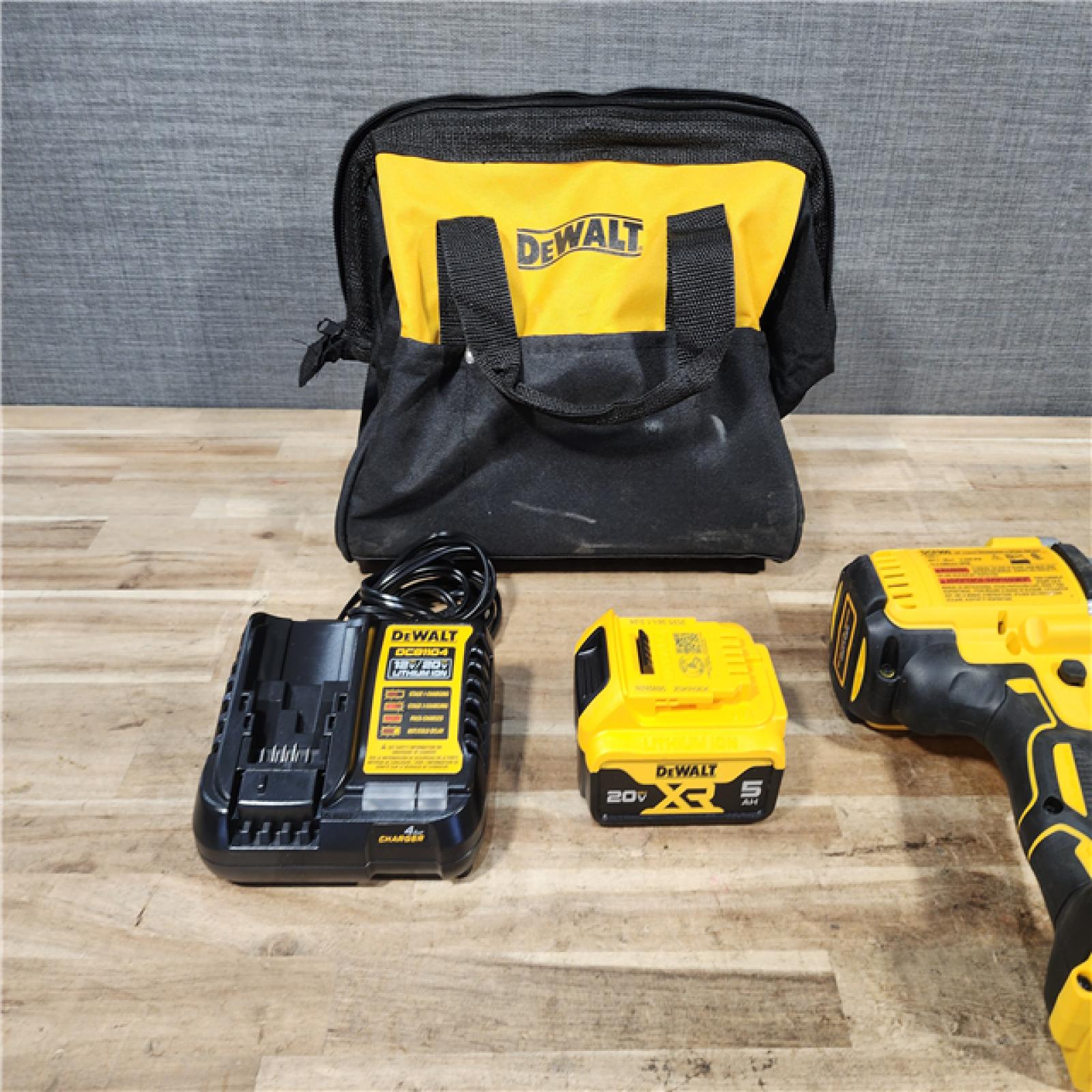 HOUSTON LOCATION - AS - IS DEWALT 20V MAX Cordless 1/2 in. Impact Wrench W/ BATTERY & CHARGER