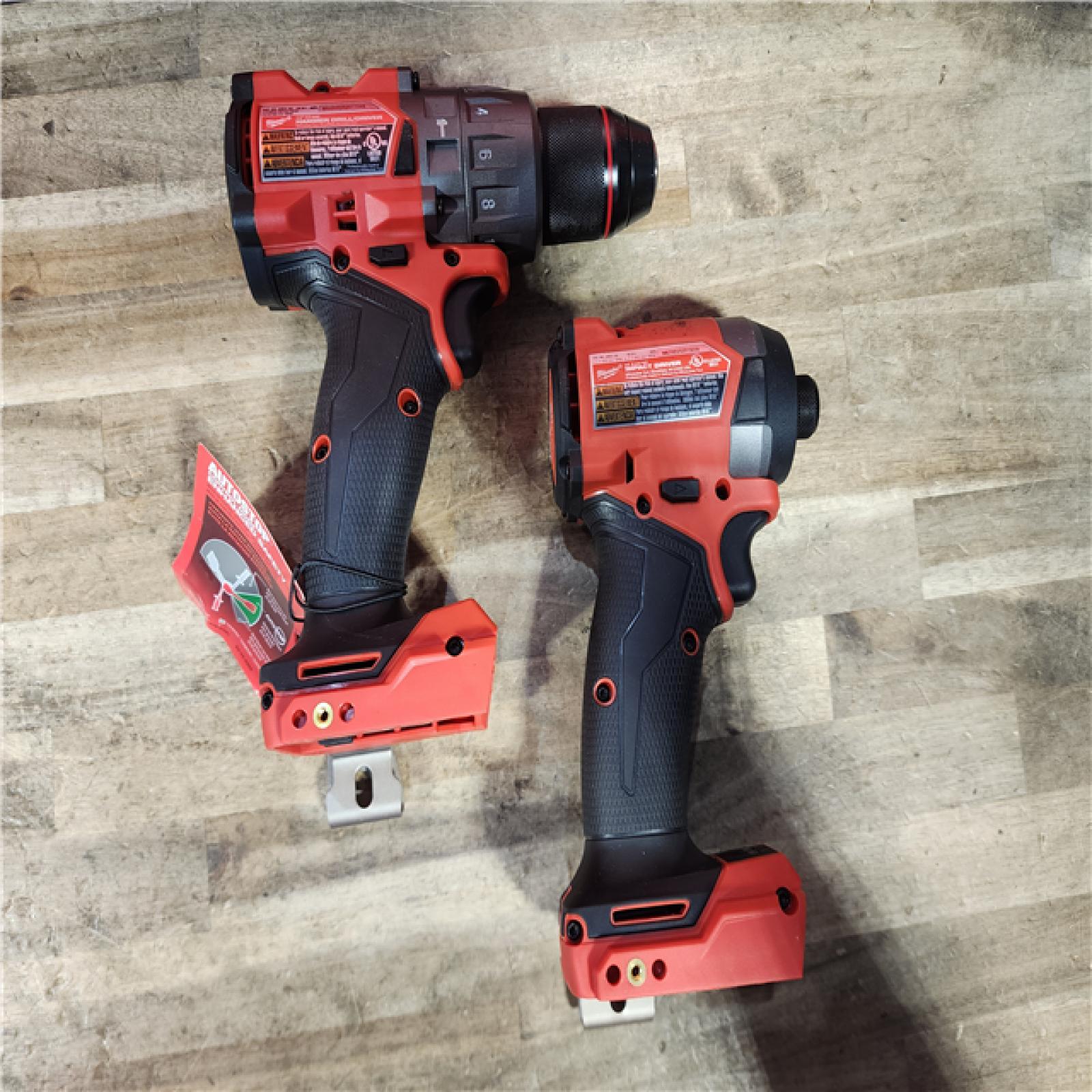 HOUSTON LOCATION - AS-IS Milwaukee FUEL 18V Lithium-Ion Brushless Cordless Hammer Drill and Impact Driver Combo Kit