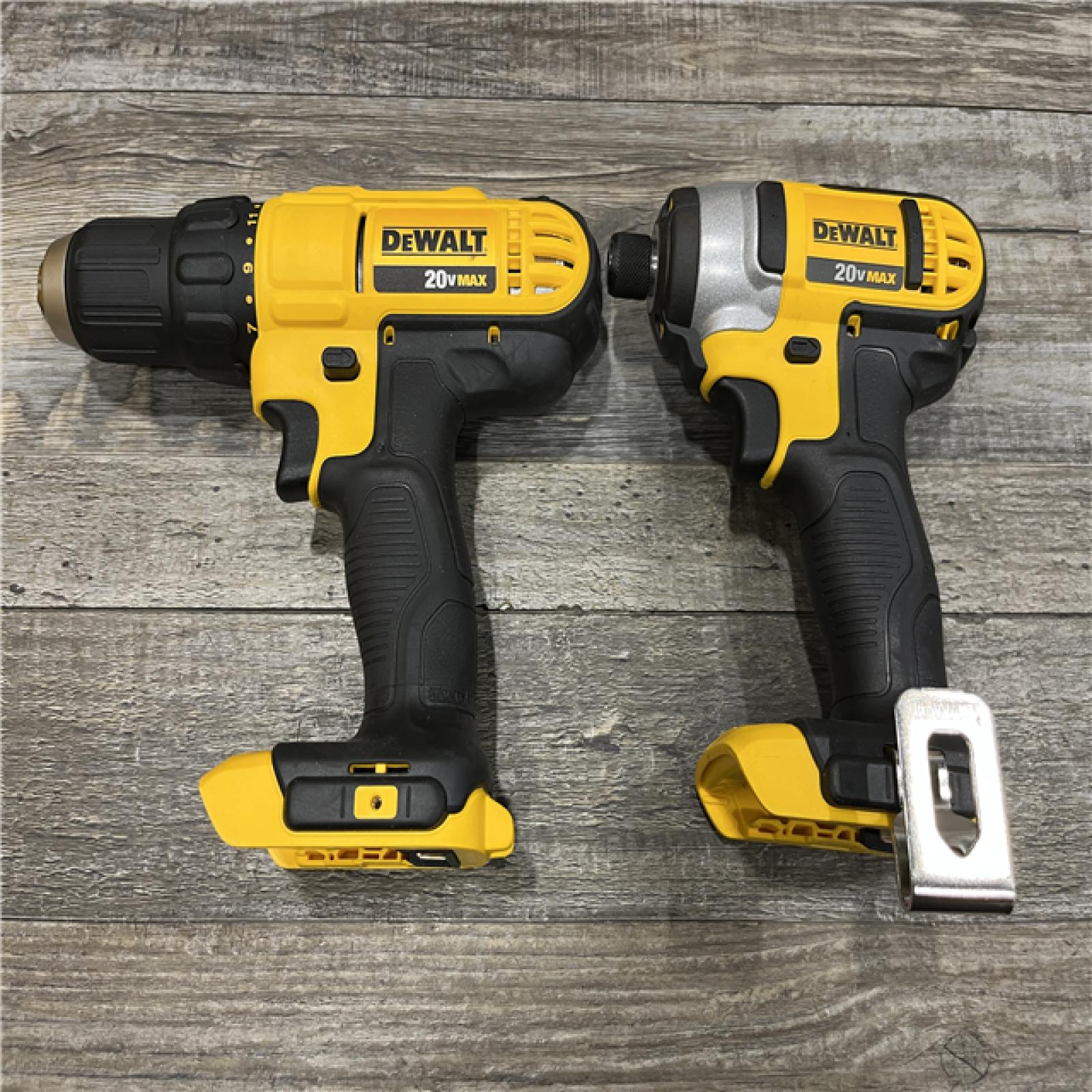AS-IS DEWALT 20V MAX Cordless Drill/Impact 2 Tool Combo Kit