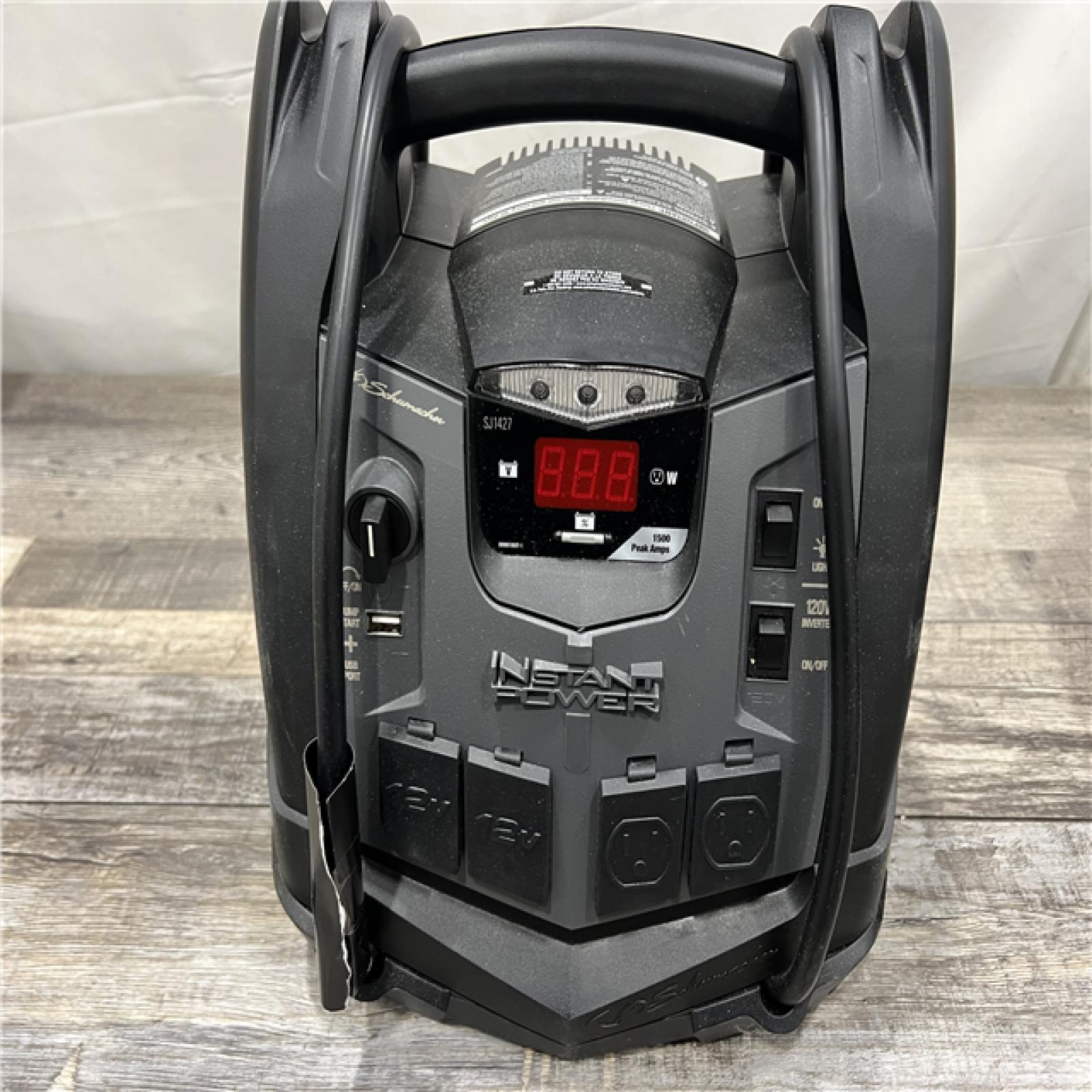 AS-IS Schumacher SJ1427 6-in-1 Power Station 1500A Jump Starter 150-PSI Compressor
