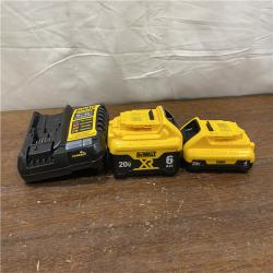 AS-IS DEWALT 20V MAX Lithium-Ion 6.0Ah and 4.0Ah Battery and Charger Starter Kit