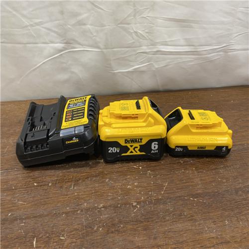 AS-IS DEWALT 20V MAX Lithium-Ion 6.0Ah and 4.0Ah Battery and Charger Starter Kit
