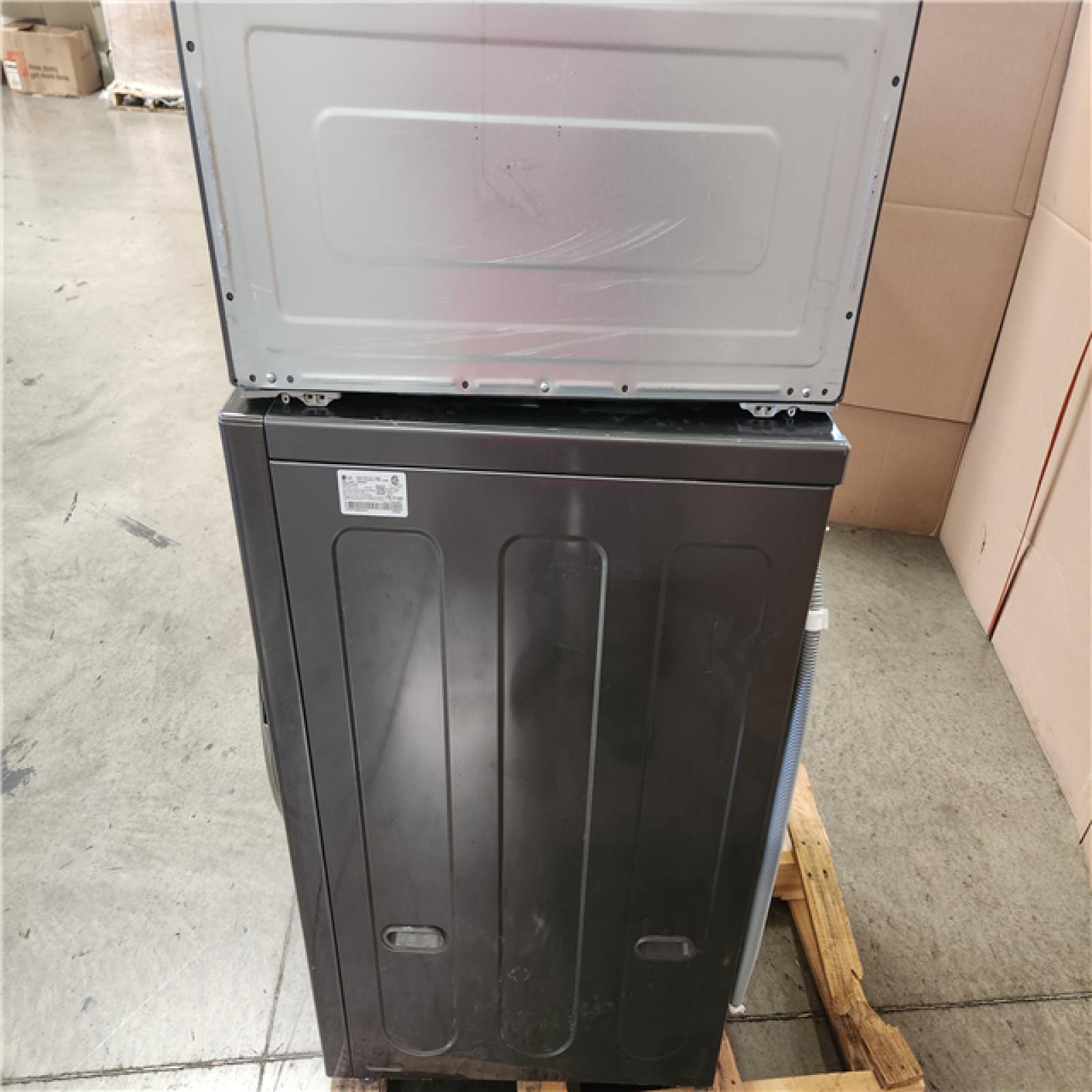 Phoenix Location LG 5.0 cu. ft. Mega Capacity Smart Front Load Electric All-in-One Washer Dryer Combo with TurboWash360 WiFi in Black Steel