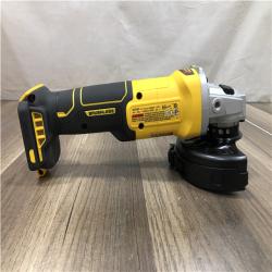 AS-IS DEWALT 20-Volt MAX Cordless Brushless 4-1/2 in. Angle Grinder with Slide Switch (Tool Only)